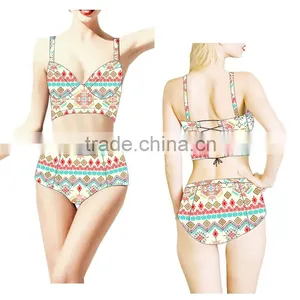 (ODM/OEM Factory)Custom Tankinis Set Sexy Bodysuit COMIC SWIMSUIT Digital Printing Swimwear Women, Swimwear Tops Fashion Women thumbnail-5