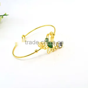 New Fashion Girls Tops Jewelry Gold Models Bracelet Metal Butterfly Charms Bracelet thumbnail-2