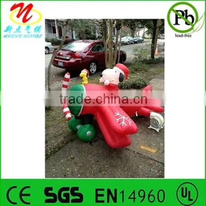 Gemmy Christmas Inflatables, Decorative Gemmy Inflatable Santa Claus in Airplane thumbnail-1