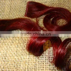 Best Quality Red Color Remy Clip In Hair Extension thumbnail-1