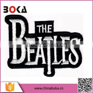 BOKA Embroidery White Letters Patches Factory Direct Sell Applique thumbnail-1