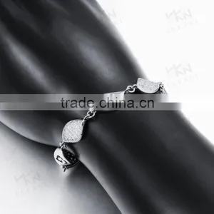2015 New Fashion White Dubai 18K Gold Jewelry Bracelet thumbnail-6