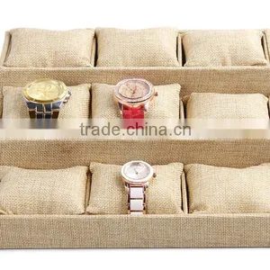 A264 ANPHY 9 Pillows Jewelry Box 3 Steps Linen Bracelet Watch Display Base thumbnail-3