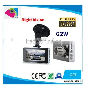 G2W Car DVR 1080P Full HD 30FPS Camera 3.0" Screen 140 Degree Wide Angle G-sensor Video Recorder Metal Shell Quality Choice thumbnail-1