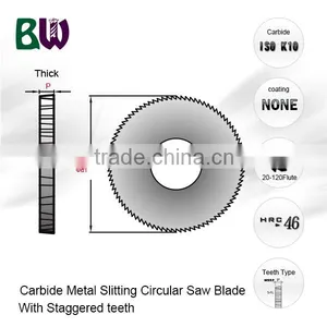 Staggered Teeth TCT Circular Saw Blade For Aluminium Cutting thumbnail-2