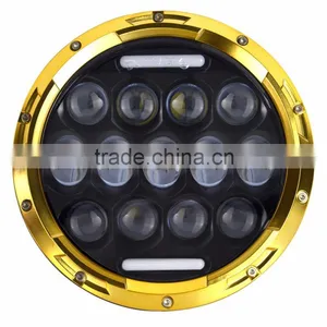 New Arrival and Smart Design 78W 7 Inch Round Led Headlight 12v 24v for Jeep Vehicles thumbnail-6