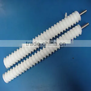Factory Price Cnc Machined Parts Black Plastic Nylon6.6 Conveyer Screw Rod thumbnail-5