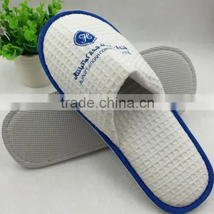 High Quality Cotton Waffle Slippers for 5 Star Hotel thumbnail-2