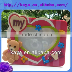 Lovely 3d Bear Soft Pvc Custom Photo Frames thumbnail-1
