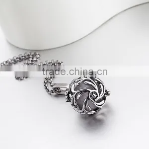 OEM Gold Filigree Cage Pregnancy Necklace thumbnail-5