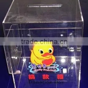 GH-RJ021High Transparent Acrylic Donation Boxes,acrylic Square Box thumbnail-3