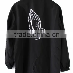 Pile Lined Coaches Jackets, Fleece Lined Coaches Jackets, Thrasher Coach Jackets thumbnail-3