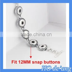 Hogift Wholesale DIY 18mm Snap Button Bracelet Charms Jewelry Free Shipping thumbnail-3