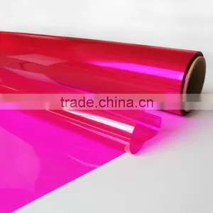 Decorative PET Pink Transparent Color Film Similar to 3M Window Film thumbnail-2