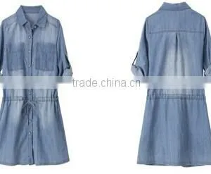 2015 Women Shenzhen Dress Leisure Jeans Dresses Girl thumbnail-3