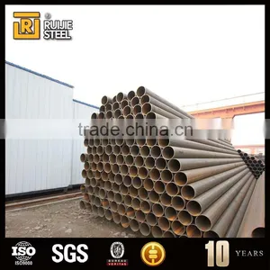 Ansi B36.10 Astm A106 b Black Steel Pipe, Tianjin Factory Welded Black Steel Pipe/tube Stk400 thumbnail-3