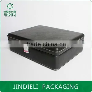 Luxury Black Wooden Watch Box Packaging thumbnail-1