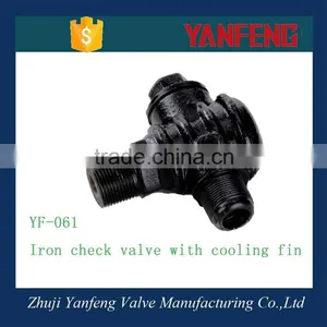 Manufacture Iron Air Compressor Check Valve Price With Cooling Fin thumbnail-1