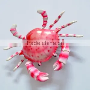 3 Inch Pearl Powder Plastic Magnetic Crab, Wholesale Souvenirs thumbnail-2