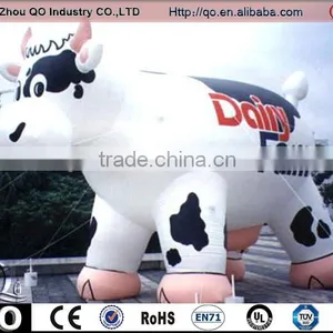 High Quality Outdoor Pvc Giant Inflatable Cow Size Cartoon for Advertising thumbnail-1
