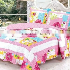 100 Cotton 300 Thread Count Twill Bedspread Set Queen and King thumbnail-1