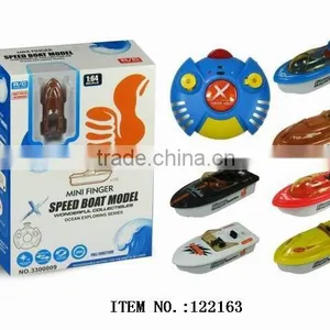 122163 Mini RC Toy Boat , Battery Operated Boat, Cartoon Toy Finger Boat thumbnail-1