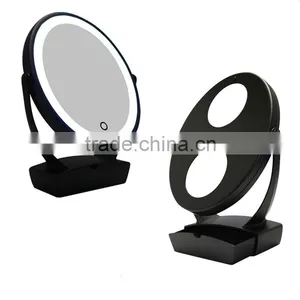 USB Charging Touch Sensor Control Vanity Led Lighted Mirror Magnifying thumbnail-3