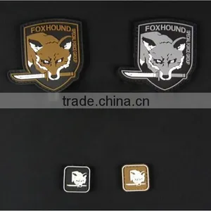 Metal Gear Solid Mgs Fox HOUND SPECIAL FORCE GROUP PVC Rubber STICK-ON Patch thumbnail-1