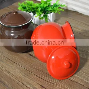 Pantone Color Enamel Cooking Pot, Flower Pot,tea Pot thumbnail-3