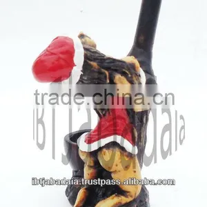 Figurine Shaped Hand Crafted Smoking Pipes - Christmas Girl thumbnail-1