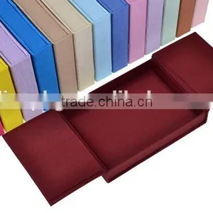Good Quality Customized Luxury Silk Wedding Invitation Box thumbnail-5