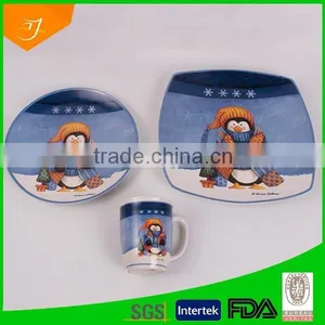 Stoneware Dinner Set Winter Design thumbnail-2