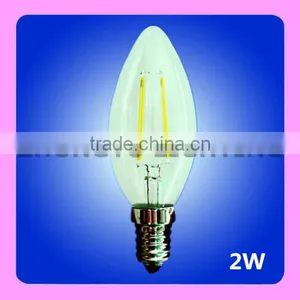 New Seller UL RoHS Decorative Dimmable Candle C32/B10 LED Filament Bulb With Cheap Price thumbnail-1