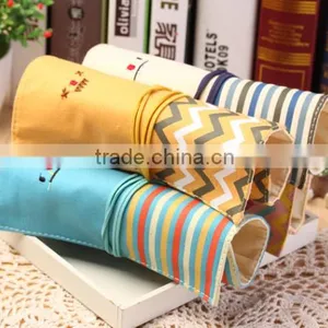 Korea Style Smile Face Roll up School Pencil Bag/pencil Case With Rope thumbnail-3