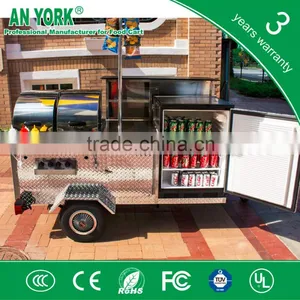 HD-23 Churros Food Kitchen Hot Dog Cart Catering Hot Dog Cart Refrigerated Hot Dog Cart thumbnail-2