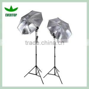 TS-ULK02 Photo Studio Silver Umbrella Flash Lighting Kit Photography Light Stand Set thumbnail-2