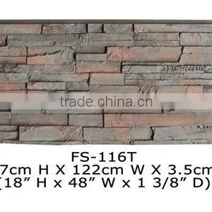 Good Price High Quality Beautiful Decorative PU Polyurethane Faux Stone Wall Panel thumbnail-5