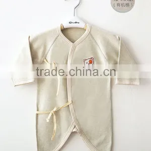 Organic Cotton Baby Suit Sleep Romper Suit Long Sleeve Infant Underwear thumbnail-1