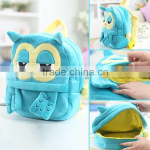 25*19cm(S)/35*28cm(L) Lovely Customzied Grey Totoro Plush Animal Cartoon Backpack for Children thumbnail-4