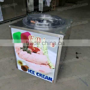 CE ROHS Single Pan Stainless Steel Rolled Fried Ice Cream Machine for Sale thumbnail-2