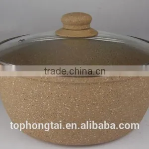 Forged Aluminium Marble Coating Casserole With Lid thumbnail-2