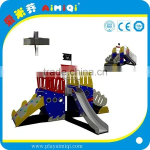 PE Pirate Ship Playgrond Equipment With Stainless Steel Slide/pirate Ship Playground thumbnail-1