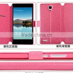 Silk Matte Pattern Wallet Stand Leather Case For XiaoMi Redrice Note 5.5"/Mi 1S/Mi 2/Mi 4/XiaoMi 3/Mi 1 1S thumbnail-3