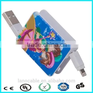 Retractable Multi Charger 2 in 1 Data Cable for Cell Phone thumbnail-6