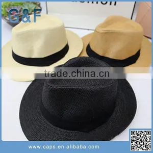 High Quality Custom Paper Panama Straw Hat For Sale thumbnail-5