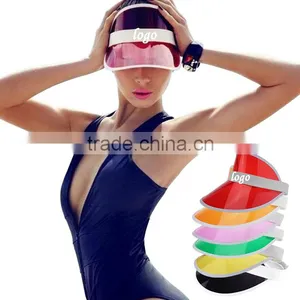 Costum Cheap Plastic Sun Visor Cap thumbnail-1