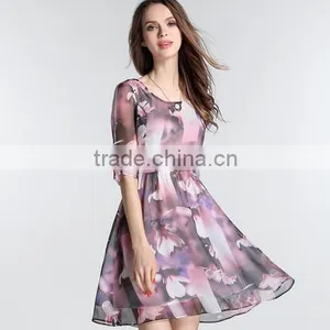 2016 Fashion Long Dress Chiffon New Style With Western Style thumbnail-2