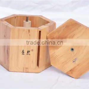 Wooden Roll Paper Box, Paper Box, Rolling Paper Box Nature Color thumbnail-3