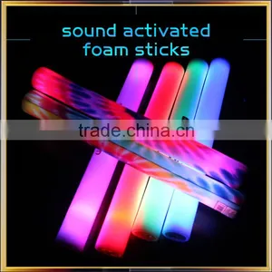 Sound Activated LED Flashing Light Foam Stick, 2016 New Design Foam Stick With Sound Activated thumbnail-2