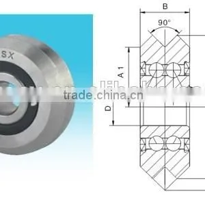 Double Row Track Roller/guide Bearing Stainless Steel Bearing W4SSX thumbnail-1